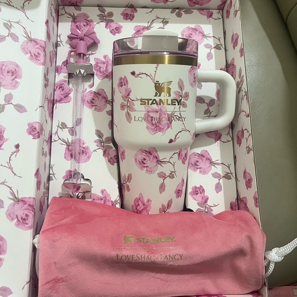 Stanley x LoveShackFancy Pink Floral Mug Set